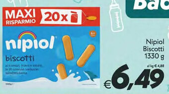 Iper Super Conveniente Nipiol Biscotti 1330 g offerta