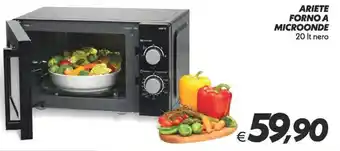 Iper Super Conveniente ARIETE FORNO A MICROONDE 20 It nero offerta