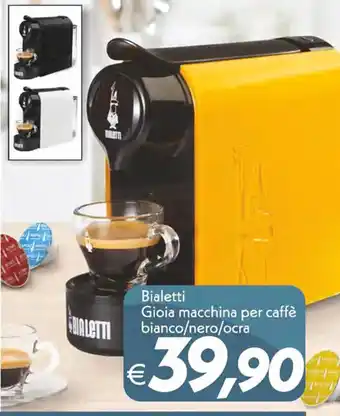 Iper Super Conveniente Bialetti Gioia macchina per caffè bianco/nero/ocra offerta