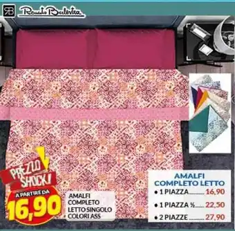 Risparmio Casa AMALFI COMPLETO LETTO SINGOLO COLORI ASS offerta