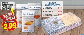 Risparmio Casa SACCO SOTTOVUOTO LARGE 55X85 ORDISPACE offerta