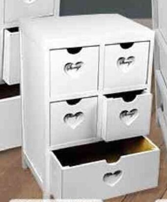 Risparmio Casa COMODINO LEGNO 5 CASSETTI offerta