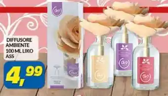 DIFFUSORE AMBIENTE 100 ML LIKO ASS