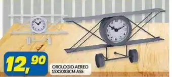 Risparmio Casa OROLOGIO AEREO 15X30X8CM ASS offerta