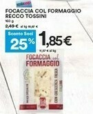 Coop Recco Tossini Focaccia Col Formaggio offerta