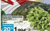 Coop Basilico Genovese Orto Qui offerta