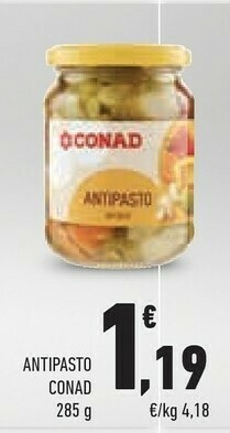 Conad Superstore Conad - Antipasto Sottolio 285 G(ml) offerta