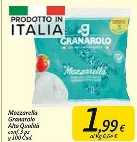 Carrefour Market Granarolo Mozzarella offerta