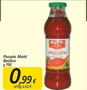Carrefour Market Mutti Passata di pomodoro offerta