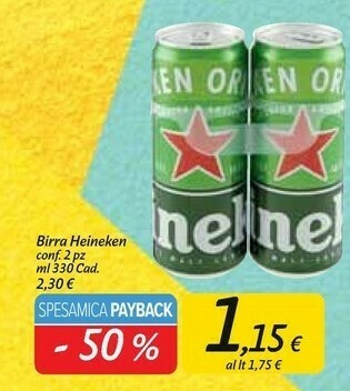 Carrefour Market Heineken Birra offerta