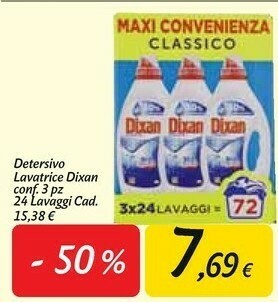 Carrefour Market Dixan Detersivo lavatrice offerta