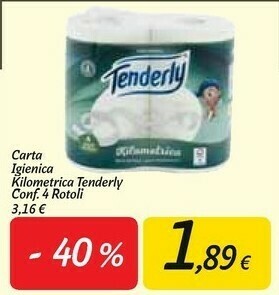 Carrefour Market Tenderly Carta igienica offerta