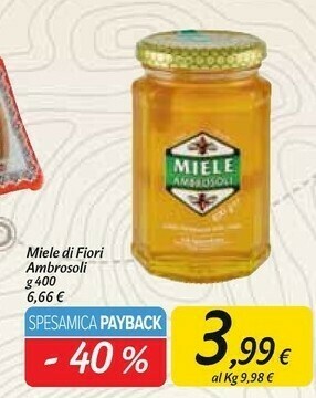 Carrefour Market Miele Api offerta