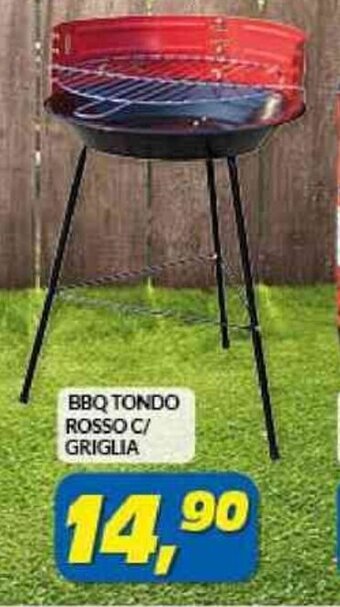 Risparmio Casa BBQ TONDO ROSSO C/ GRIGLIA offerta