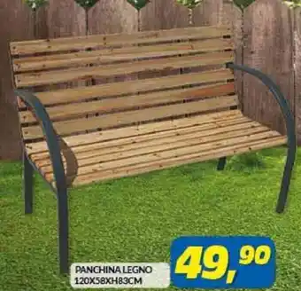 Risparmio Casa PANCHINA LEGNO 120X58XH83CM offerta
