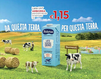 Supermercati Nonna Isa Latte UHT ARBOREA parzialmente scremato 1 lt offerta