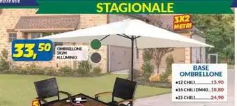 Risparmio Casa OMBRELLONE 3X2M ALLUMINIO offerta
