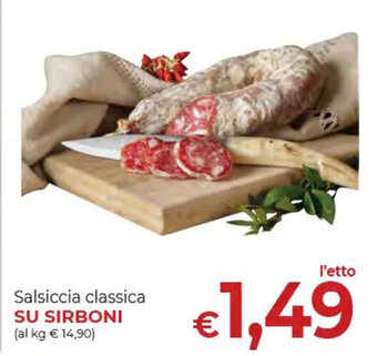 Supermercati Nonna Isa Salsiccia classica SU SIRBONI offerta
