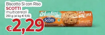 Biscotto Si con Riso SCOTTI multicereali 250 g