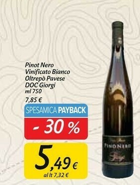 Carrefour Market Giorgi Vino rosso offerta
