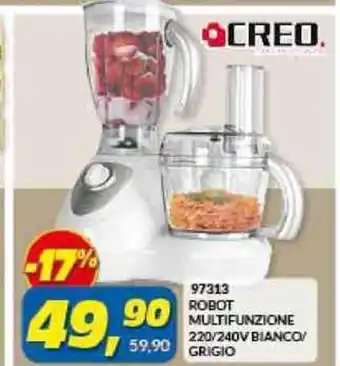 Risparmio Casa 97313 ROBOT MULTIFUNZIONE 220/240V BIANCO/ 59,90 GRIGIO offerta