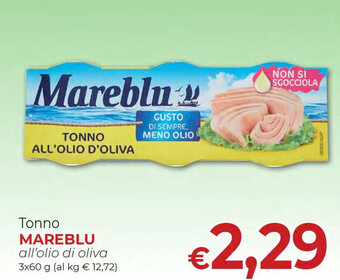 Tonno MAREBLU all'olio di oliva 3x60 g