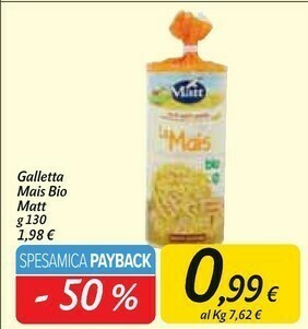 Carrefour Market Matt Gallette di mais offerta
