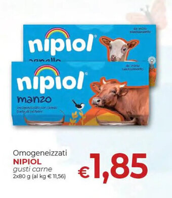 Omogeneizzati NIPIOL gusti carne 2x80 g