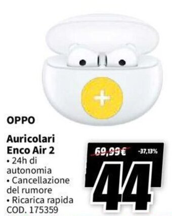 MediaWorld OPPO Auricolari Enco Air 2 offerta