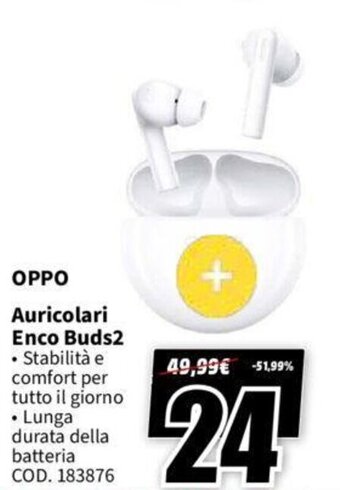 MediaWorld OPPO Auricolari Enco Buds2 offerta