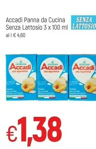 Famila Accadì Panna offerta
