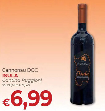 Cannonau DOC ISULA Cantina Puggioni 75 cl
