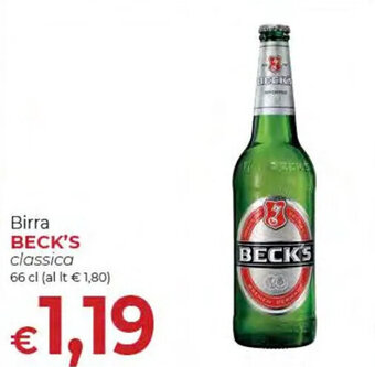 Supermercati Nonna Isa Birra BECK'S classica 66 cl offerta