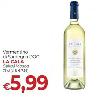 Vermentino di Sardegna DOC LA CALA Sella&Mosca 75 cl