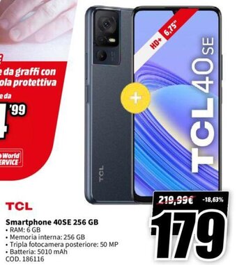 MediaWorld TCL Smartphone 40SE 256 GB offerta