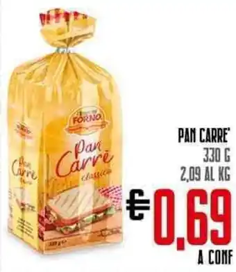 Todis PAN CARRE 330 G offerta