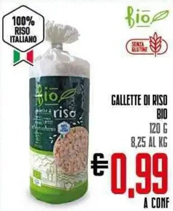 Todis GALLETTE DI RISO BIO 120 G offerta