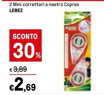 Lebez 2 Mini Correttori A Nastro Coprex