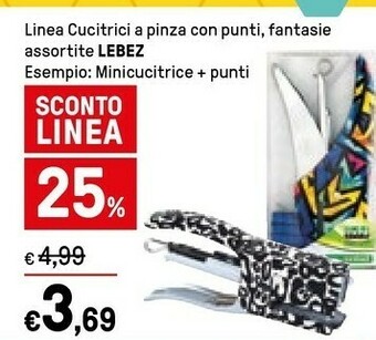 Iper La Grande Lebez Lines Cucitrici A Pinza Con Punti offerta