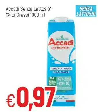 Famila Accadì Latte Granarolo offerta