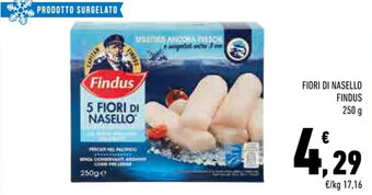 Conad Margherita FIORI DI NASELLO FINDUS 250 g offerta