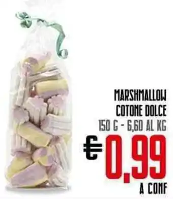 Todis MARSHMALLOW COTONE DOLCE 150 G-6,60 AL KG offerta
