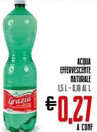 Todis ACQUA EFFERVESCENTE NATURALE 1,5 L-0,18 AL L offerta