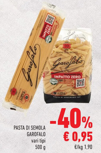 Conad Margherita PASTA DI SEMOLA GAROFALO vari tipi 500 g offerta