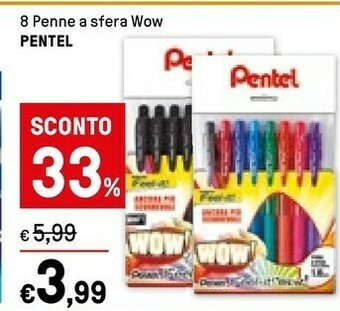 Iper La Grande Pentel 9 Penne A Sfera Wow offerta