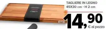 Todis TAGLIERE IN LEGNO 45X30 cm - H 2 cm offerta