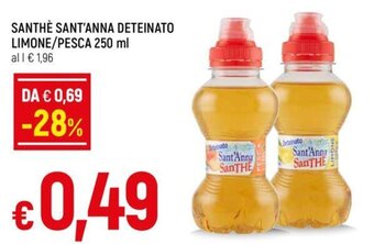 SANTHÈ SANT'ANNA DETEINATO LIMONE/PESCA 250 ml