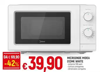 Galassia Midea MICROONDE MIDEA 012MK WHITE offerta