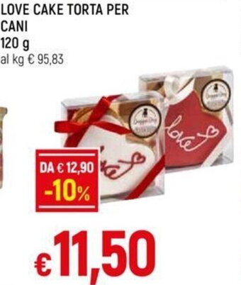 Galassia LOVE CAKE TORTA PER CANI 120 g offerta