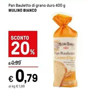 Iper La Grande Mulino Bianco Pan Bauletto Integrale 100% Integrale 400 G(ml) offerta